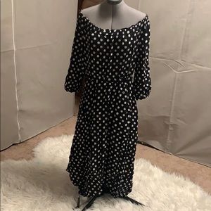 Polka dot high low dress